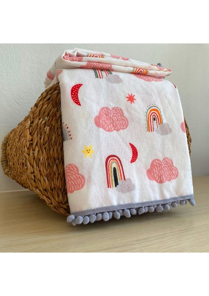 Flanel ( Pazen ) Bebek Battaniyesi 100X115 | Çift Taraflı