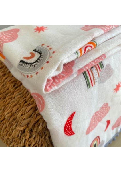 Flanel ( Pazen ) Bebek Battaniyesi 100X115 | Çift Taraflı