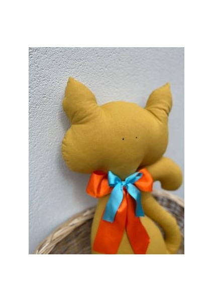 Büyük Kedi Oyuncak 66 cm Uyku Arkadaşı Kedi Figürlü Yastık