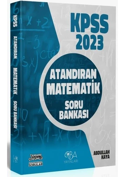 CBA Akademi 2023 KPSS  Matematik Atandıran Soru Bankası