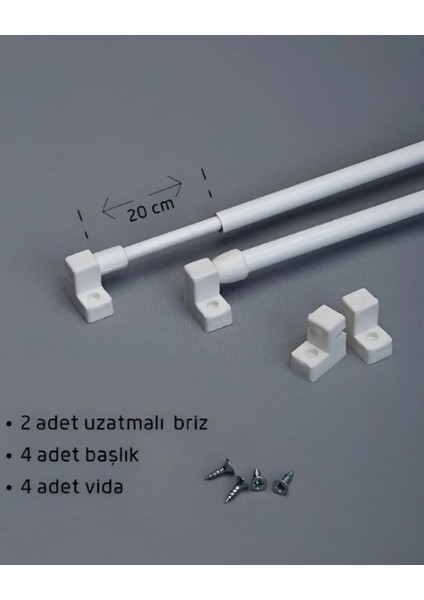 Briz Kelebek Perde Çubuğu