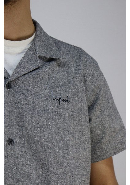 Inpool Erkek Yazlık Slim Fit Pamuk Keten Gömlek