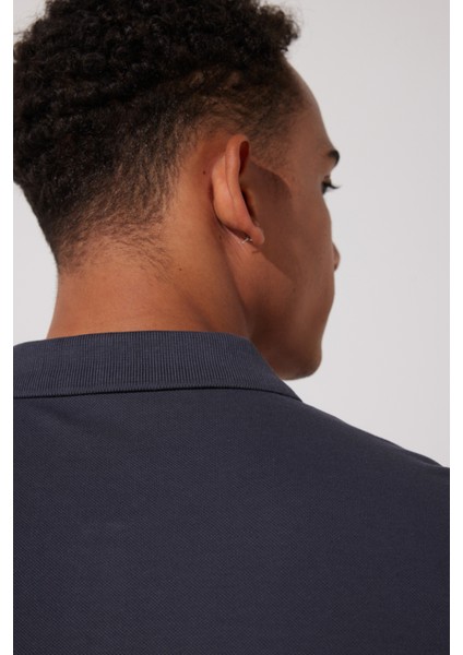 Regular Fit Normal Kesim %100 Pamuk Polo Yaka Antrasit Tişört indirimleri