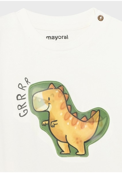 Erkek Bebek Baskılı T-Shirt Beyaz 1028 fiyatları