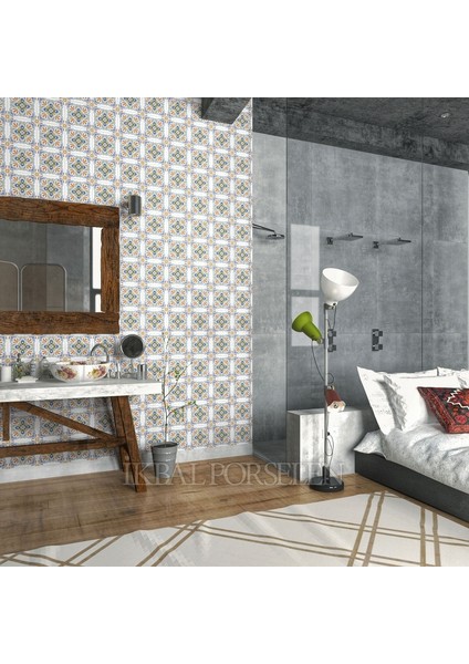 20 x 20 cm Meksika Desenli Karolar 1 M2 (25 Adet)