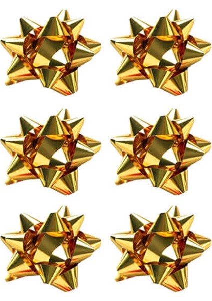 No. 2 Yıldız Metalik Altın 6'Lı