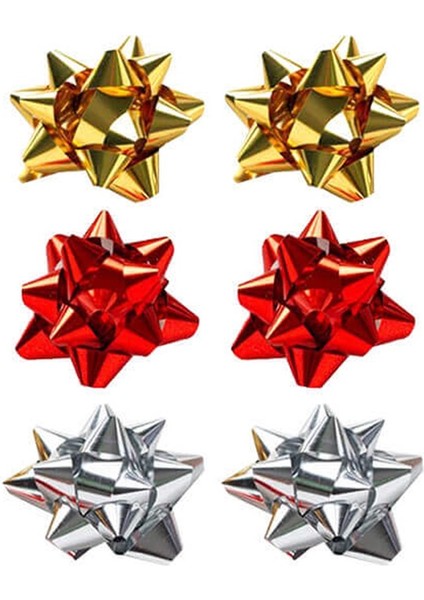No. 2 Yıldız Metalik Karışık 6'Lı