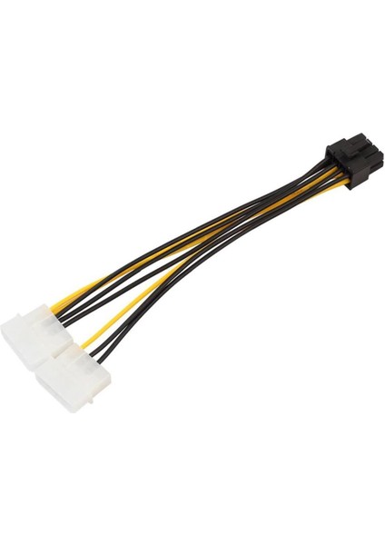 PrimeX Plus PX-4260 2xmolex To 8 Pin Ekran Kartı Güç Kablosu Çevirici, 4pin To 8pin Ekran Kartı Güç Kablosu