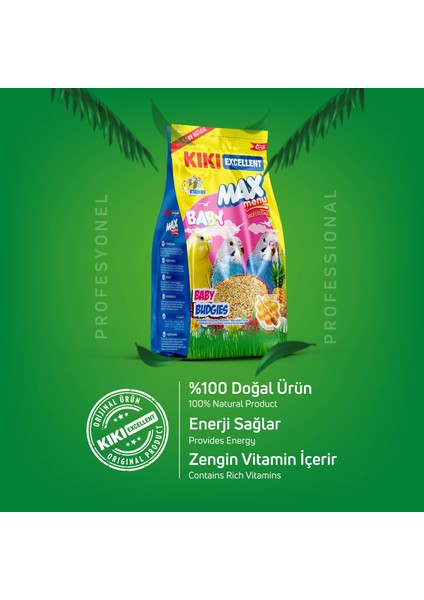 Kıkı Excellent Kuş Max Menu Baby Budgies Yavru Muhabbet Kuşu Yemi 500 Gr. KB303 modelleri
