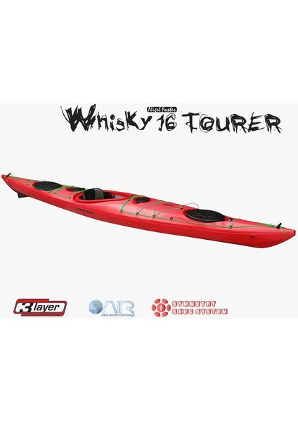 Whisky 16 Tourer Rudder & Skeg Kano-Kırmızı