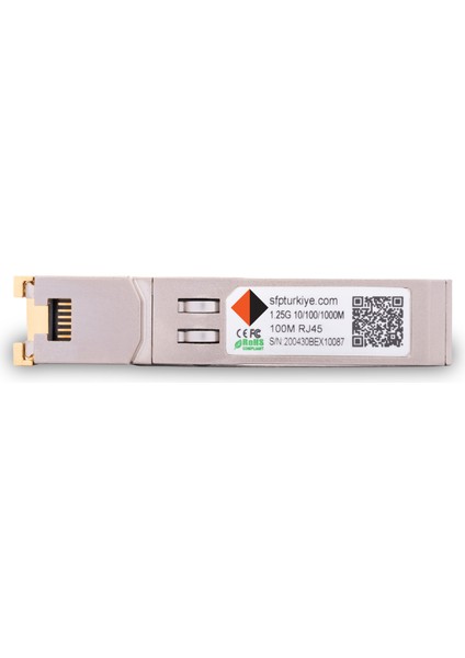 SFPTÜRKİYE | 1G 10/100/1000 100M RJ45 Sfp Modül - Marvel Chipsetli