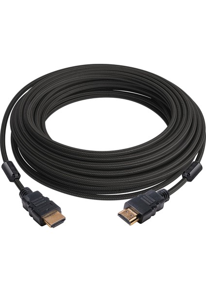 HDMI Kablosu Gold 1.4V 3D 4K Örgülü Filtreli 15MT Gabble Gab-15