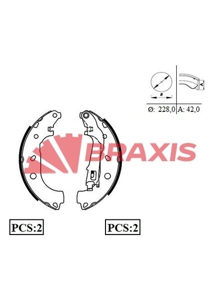 Arka Fren Balatasi Pabuc Doblo Ii Iii Idea Albea 1.3 1.4 1.6 1.9