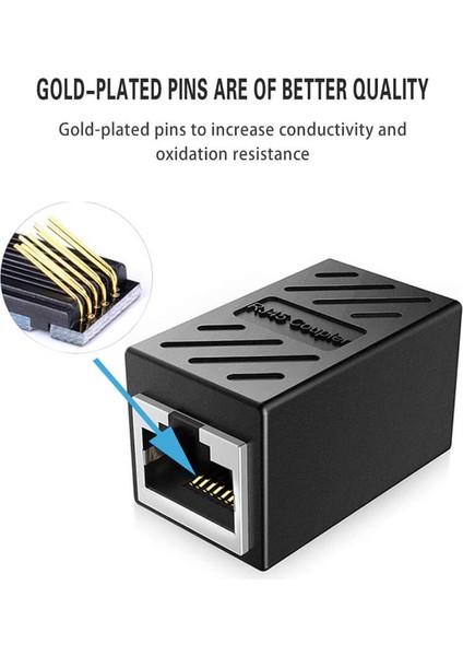 RJ45 Cat6 Cat7 Cat8 Dişi Dişi Kablo Uzatma Aparatı - Kablo Birleştirici Uzatıcı Ara Konnektör indirimleri