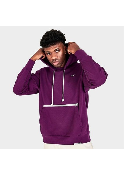 Sportswear Basketbol Issue Erkek Bordo Kapüşonlu Sweatshirt CV0864-610