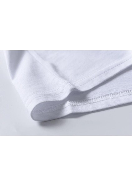 Smile Baskılı Beyaz Oversize T-Shirt modelleri