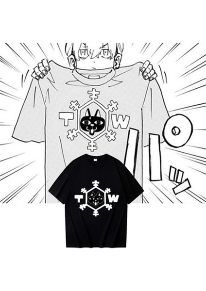 Tokyo Revengers Symbol Baskılı Siyah Oversize T-Shirt