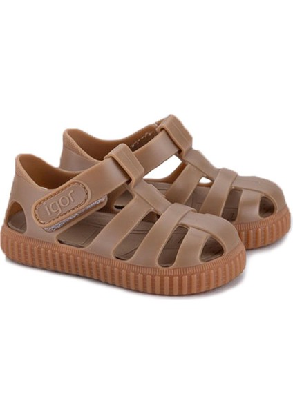 S10291-183 Nıco Caramelo Taupe Çocuk Sandalet Kahve