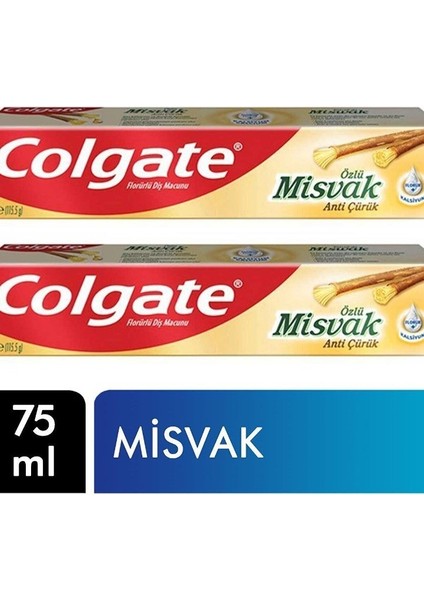 Diş Macunu 75 ml Misvak 2 Adet
