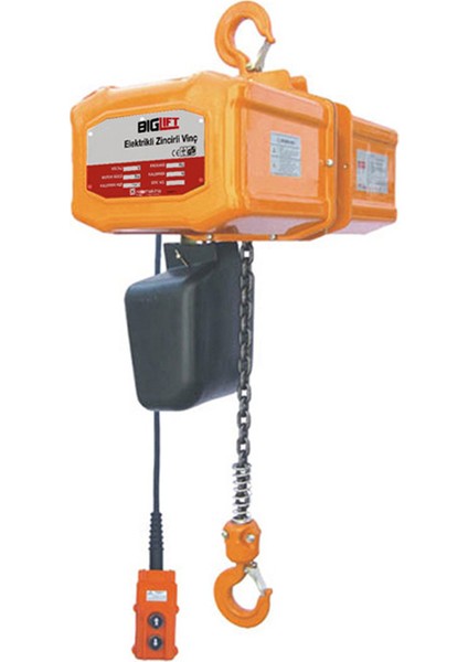 Bıglıft Bıgvınc-2 Elktrkli Zincirli Vinç 2 Ton 6 mt
