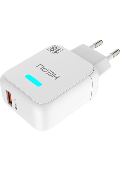 HP618T Qc3.0 18W Seyahat Şarj Aleti Usb-Type-C Kablo Set indirimleri