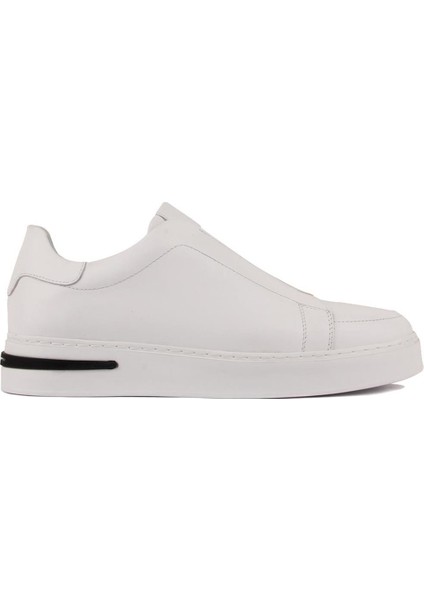 - Beyaz Deri Bağcıksız Erkek Sneakers fiyatları