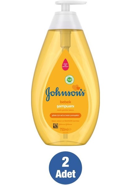 Johnson's Bebek Şampuanı 750 ml x 2 Adet