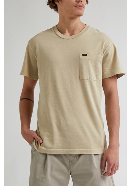 Lee Erkek Mavi Bisiklet Yaka Tişört fiyatları