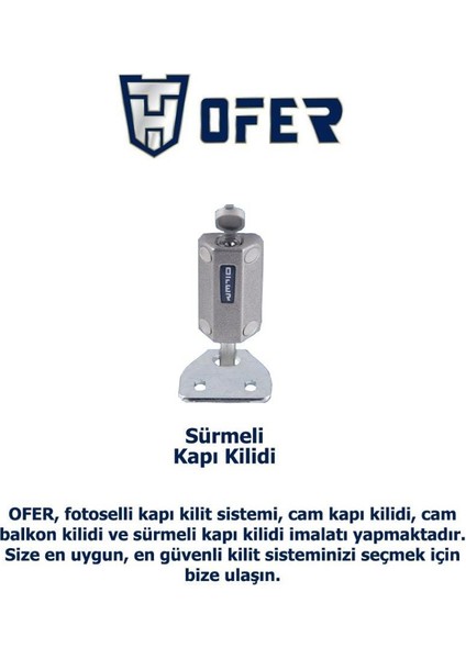 Ofer Sürme Kapılar Için Güvenlikli Emniyet Kilidi Yeni Tip