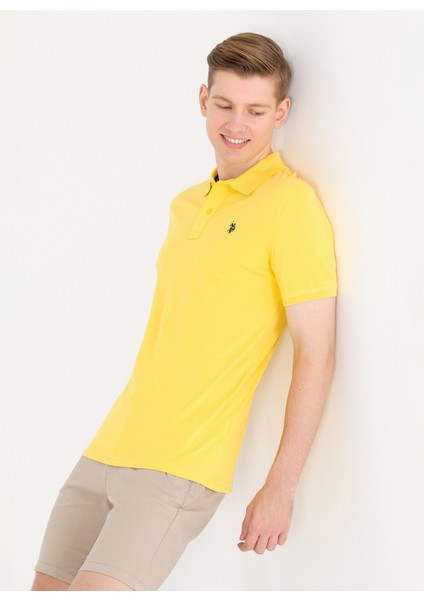 Polo T-Shirt - Koyu Sarı