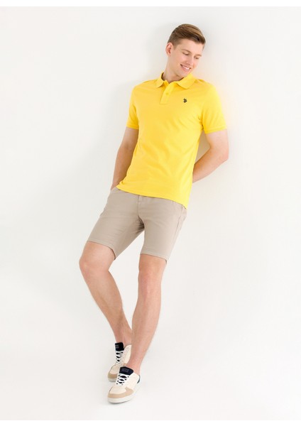 Polo T-Shirt - Koyu Sarı fırsatları