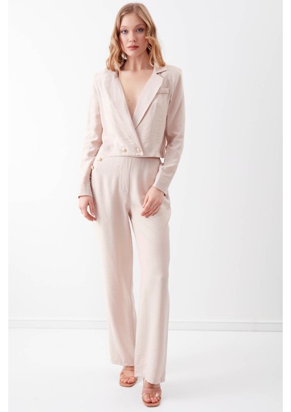 Gold Düğme Detaylı Crop Ceket fiyatları