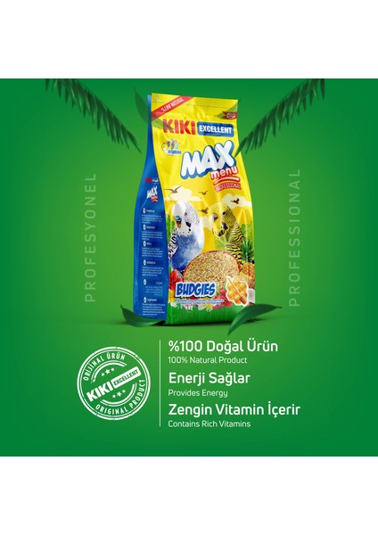 Kıkı Excellent Kuş Max Menu Budgies Ballı Muhabbet Kuşu Yemi 1000 Gr. KB302 modelleri