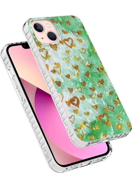 Iphone 13 Pro Gold Heart Için 2.0mm Hava Yastığı Tpu Telefon Kılıfı (Yurt Dışından) modelleri