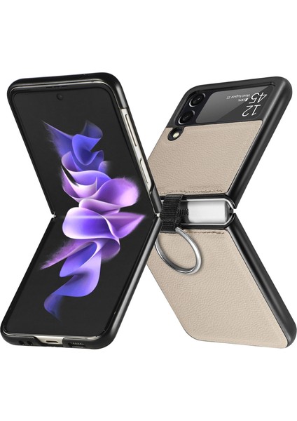 Samsung Galaxy Z Flip3 5g Gri Için Litchi Desen Katlama Kutusu (Yurt Dışından) fiyatları