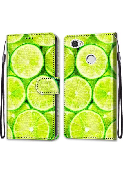 Zte Blade A6 / A6 Çapraz Doku Kılıfı Yeşil Limon (Yurt Dışından)