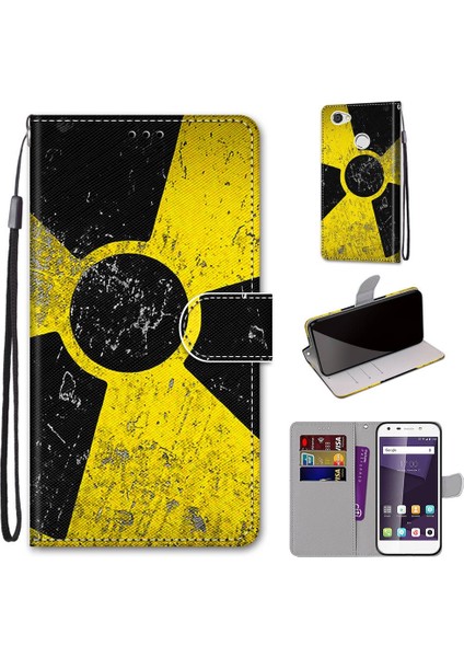 Zte Blade A6 / A6 Çapraz Doku Kılıfı Sarı Siyah Logo (Yurt Dışından) modelleri