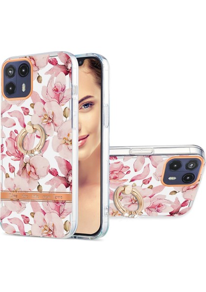 Motorola Moto G50 5g Pembe Gardenia Için Çiçekler Tpu Kılıf (Yurt Dışından)