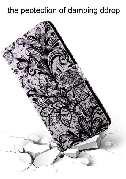 Xiaomi Redmi 10C Global Black Lace Için 3D Boyalı Kasa (Yurt Dışından)