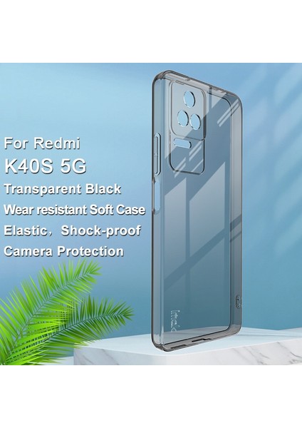 Xiaomi Redmi K40S Için Imak Ux-5 Tpu Kılıfı 5g Şeffaf Siyah (Yurt Dışından) fırsatları