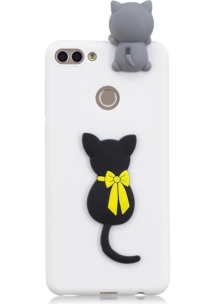 3D Çizgi Film Deseni Şok Geçirmez Tpu Koruyucu Kasa Küçük Kara Kedi (Yurt Dışından)