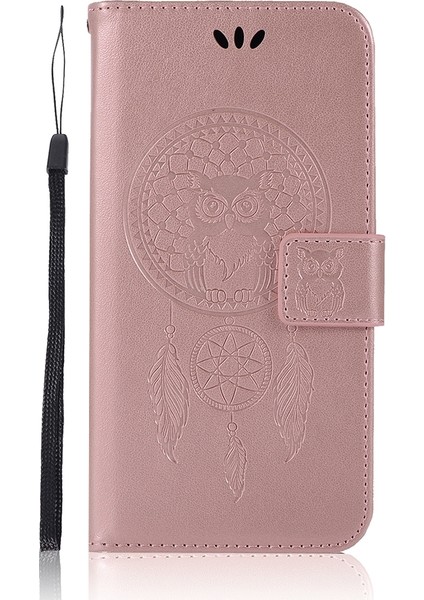 Xiaomi Redmi 10C 4g Gül Altın Için Kabartma Deseni Pu Telefon Kılıfı (Yurt Dışından)