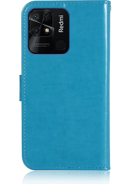 Xiaomi Redmi 10C 4g Mavi Için Kabartma Deseni Pu Telefon Kasası (Yurt Dışından) modelleri