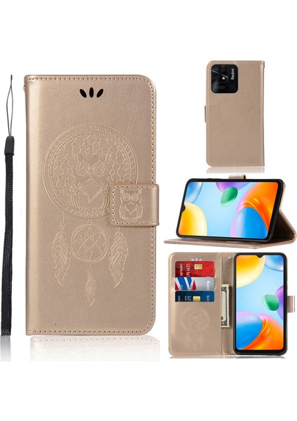 Xiaomi Redmi 10C 4g Altın Için Kabartma Deseni Pu Telefon Kasası (Yurt Dışından) fiyatları