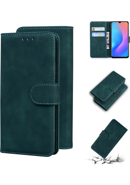 Blackview A60 Pro Green Için Cilt Fe Saf Renk Pu Kılıf (Yurt Dışından) fiyatları