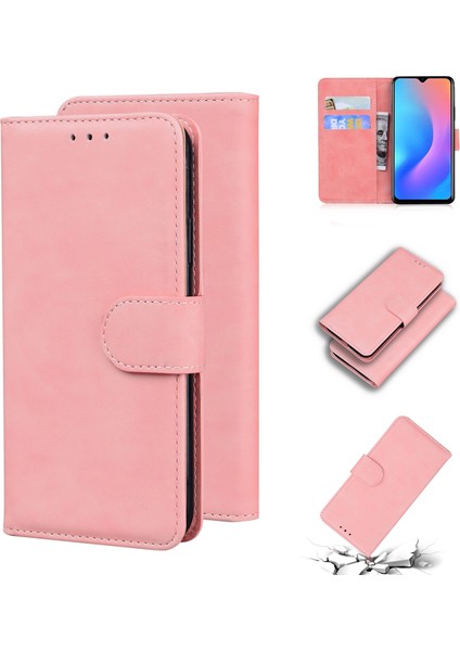 Blackview A60 Pro Pink Için Cilt Fe Saf Renk Pu Kılıfı (Yurt Dışından) fiyatları