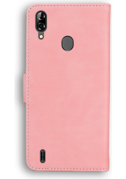 Blackview A60 Pro Pink Için Cilt Fe Saf Renk Pu Kılıfı (Yurt Dışından) modelleri