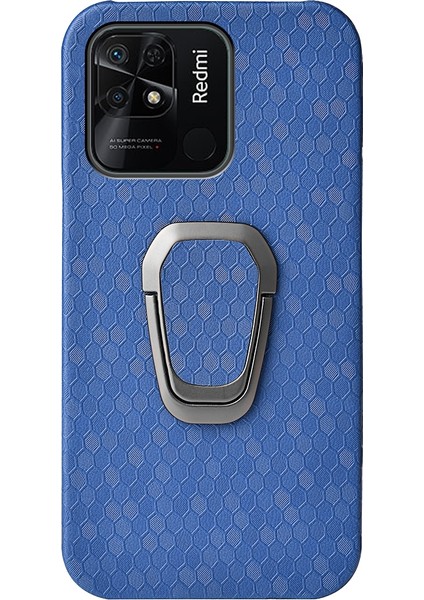 Xiaomi Redmi 10C 4g Lacivert Için Ring Tutucu Cilt Telefon Kılıfı (Yurt Dışından)
