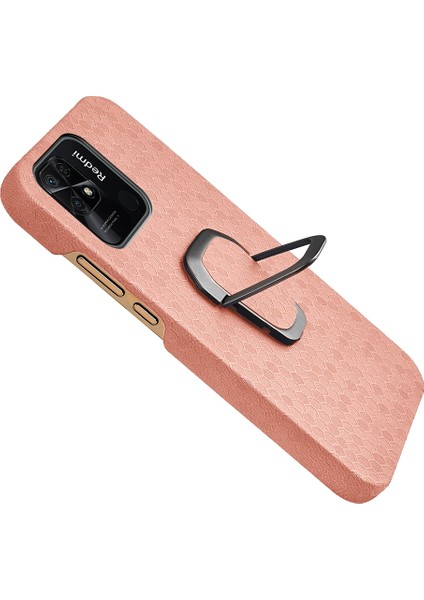 Xiaomi Redmi 10C 4g Pembe Için Ring Tutucu Cilt Telefon Kılıfı (Yurt Dışından) modelleri