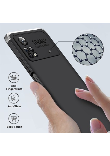 Xiaomi Poco M4 Pro 5g Siyah Gümüş Için Ekleme Pc Kılıfı (Yurt Dışından) modelleri